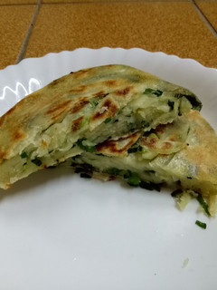 韭蔥油餅 的食譜成品照片