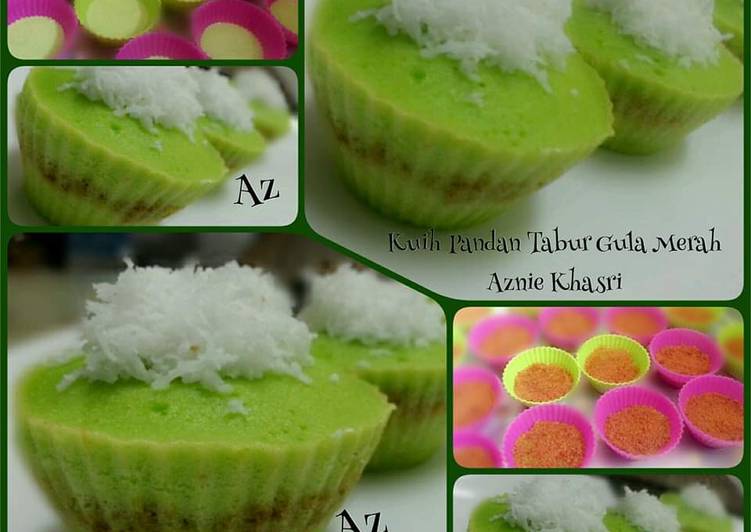 Kuih Pandan Tabur Gula Merah