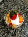 Yogurt natural con frutas
