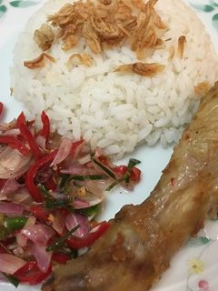 Foto resep Ayam panggang sambal matah