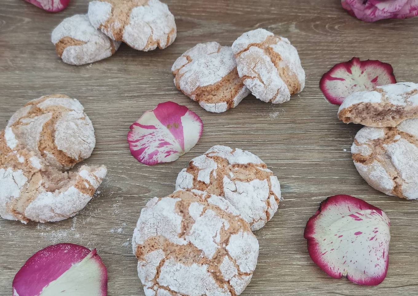 Crinkles roses aux biscuits de Reims