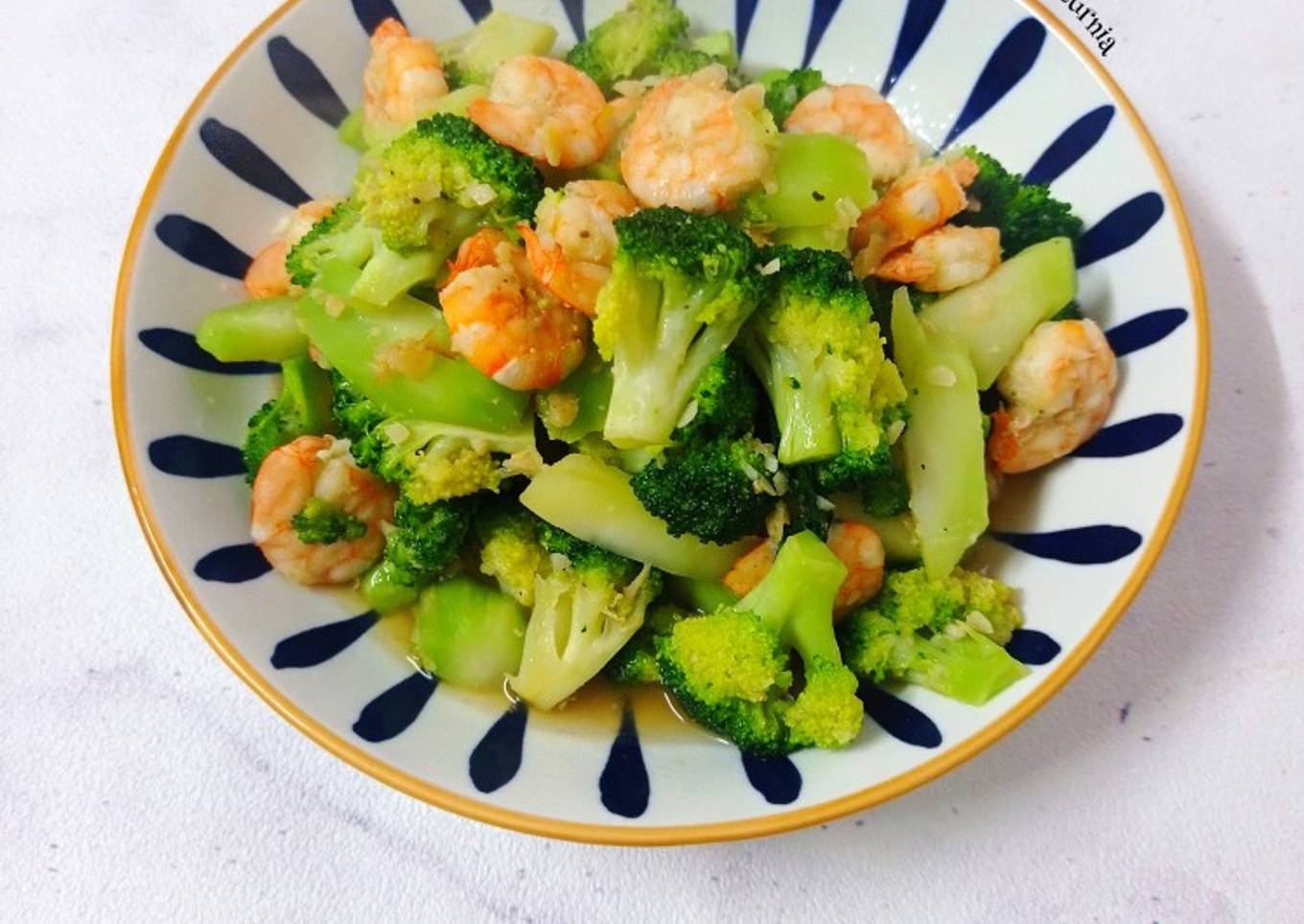Menu Sahur : Brokoli Cah Udang