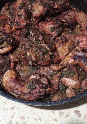 صورة لوصفة صينية دجاج بالزعتر الاخضر