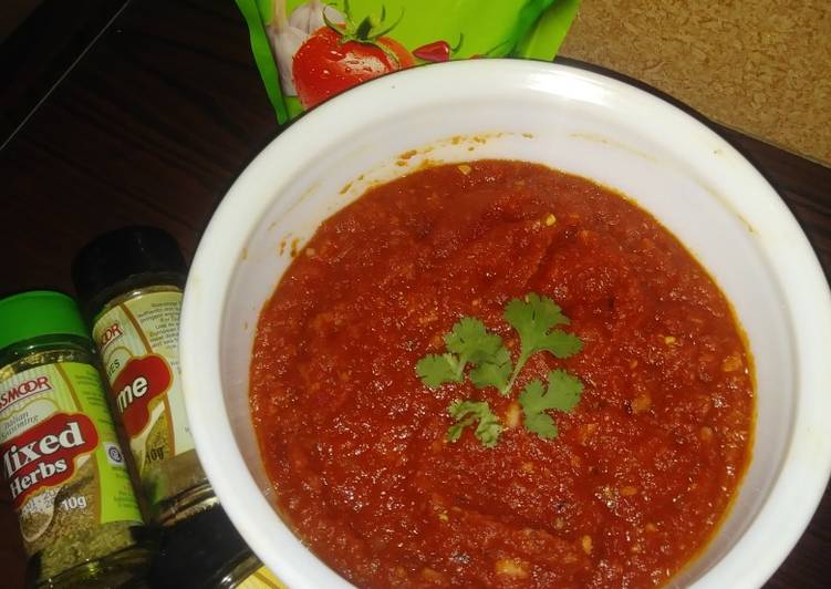 Recipe of Quick Pizza sauce (homemade)