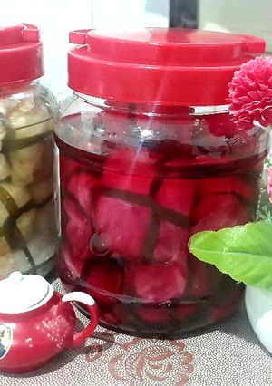 عکسی از دستور ترشی برگ کلم🍀