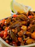 Baby okra in tomato sauce - bamieh bi zeit