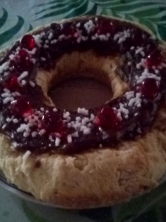 Una foto de Rosca de Pascua fácil sin levadura