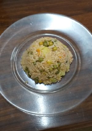 A picture of Vegetable Rice#authors marathon.