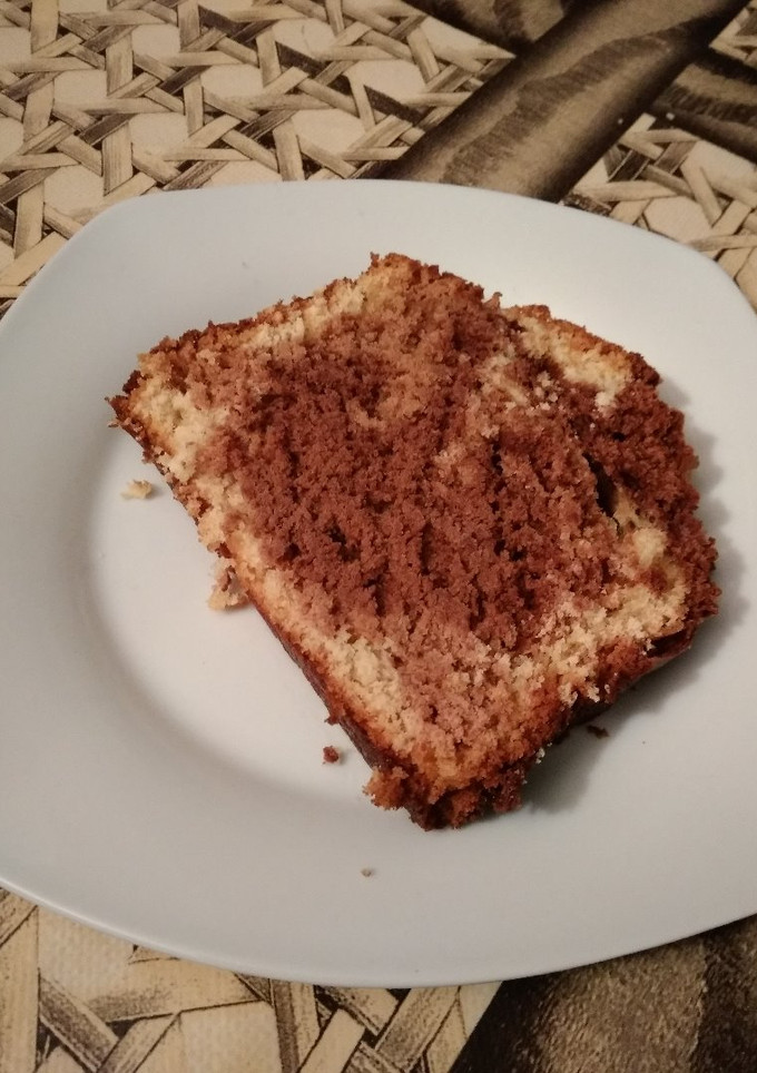 Una foto de Plum cake 3 chocolates con thermomix