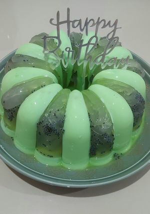 Foto resep Puding Ultah Rasa Melon Kelapa