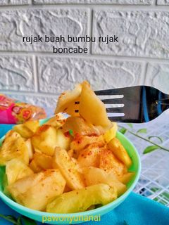 Foto resep 208) Rujak buah with boncabe bumbu rujak buah level 10