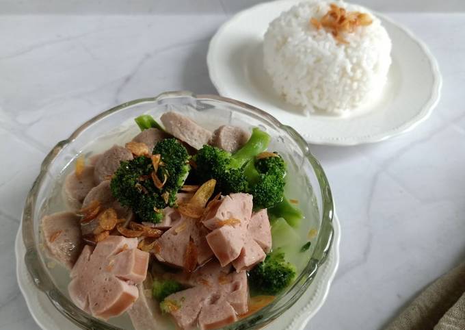 Resep Sup Brokoli Sosis Bakso Oleh Isnawati Cookpad