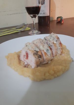 Una foto de Pechuga rellena