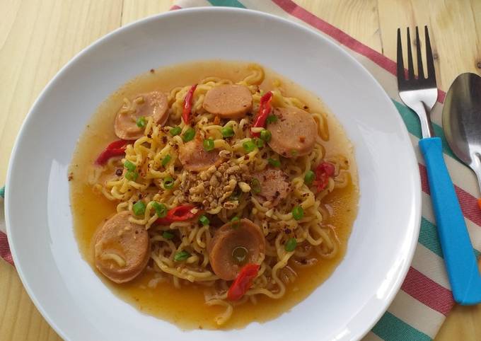 Cara Membuat Mie Goreng Berkuah Simpel