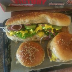 A picture of Homemade Burger.