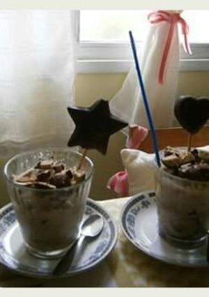 Una foto de Postre sorpresa de bananas con chocolate