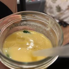 Mango and pineapple smoothie A picture of Mango and pineapple smoothie.