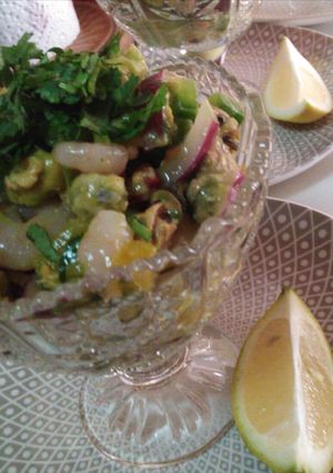 Una foto de Ceviche de mariscos!!