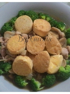 Foto resep CAH BROKOLI TOFU SAOS TIRAM