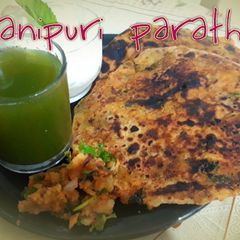 A picture of Panipuri paratha.