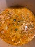 Creamy chicken noodle soup