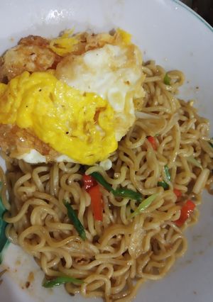 Foto resep Mie goreng pedas simple