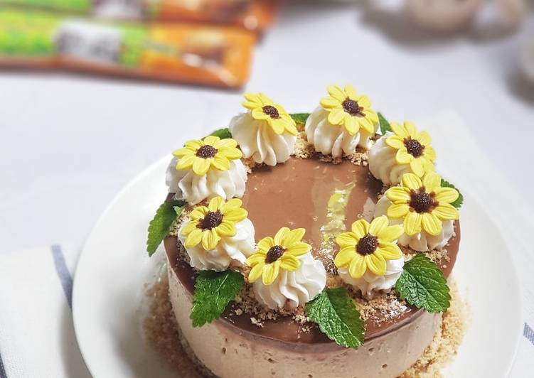 Langkah Mudah untuk Membuat Milktea cheesecake with coconut Anti Gagal