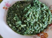 Una foto di mozzarella spinaci risotto
