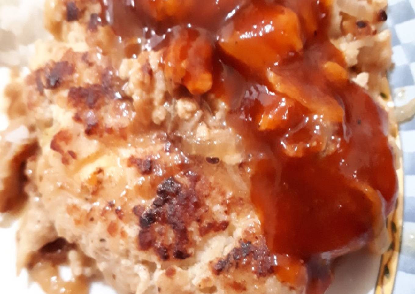 Japanese Hamburg Steak (hanbagu)