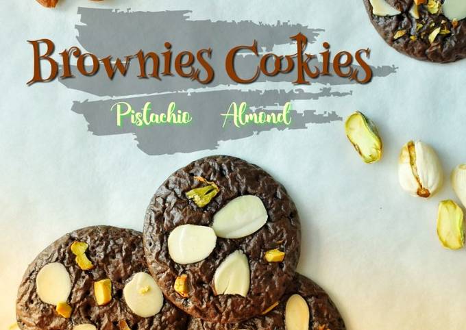 BROWNIES COOKIES Pistachio & Almond#maratonraya#kudapan#minggu4