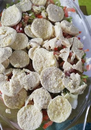 Una foto de Pipirrana de huevas