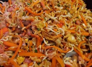 Una foto de Wok de col con salsa de ostras