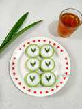 Kue Dadar Fla Bakar aka Lumpur Lapindo Pandan
