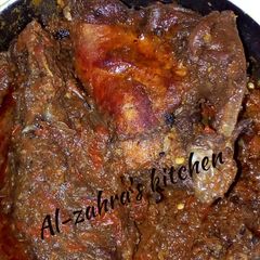 A picture of Chicken yoroba stew.