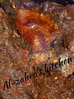 A picture of Chicken yoroba stew.