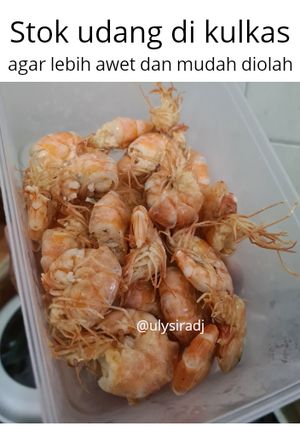 Foto resep Stok Udang di kulkas