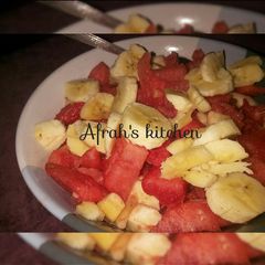 A picture of Watermelon and banana.