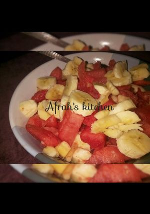 A picture of Watermelon and banana.