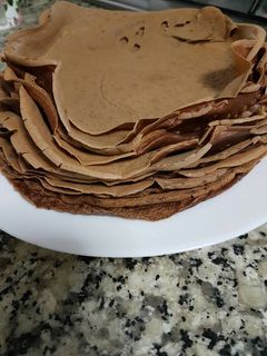 Una foto de Filloas de chocolate