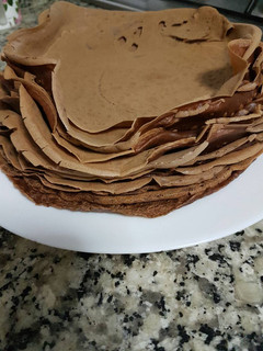 Una foto de Filloas de chocolate