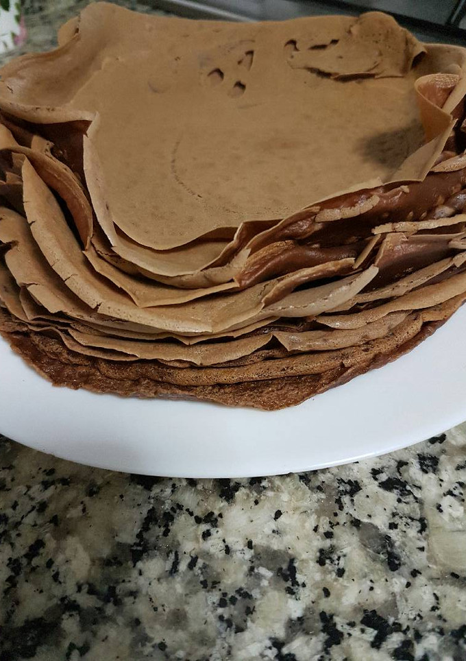 Una foto de Filloas de chocolate