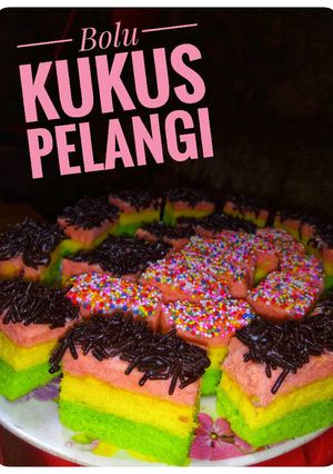 Foto resep Bolu kukus pelangi
