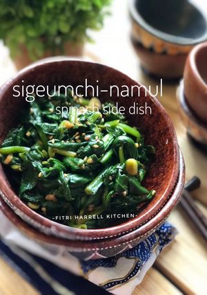 Foto resep Korean Spinach side dish