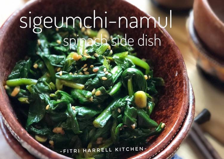 Korean Spinach side dish