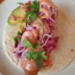 A picture of Fish taco.