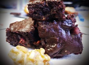 Foto principal de Bourbon, cherry, bacon Brownie