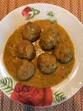 Albóndigas al curry. kofta curry