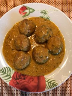 Una foto de Albóndigas al curry. kofta curry