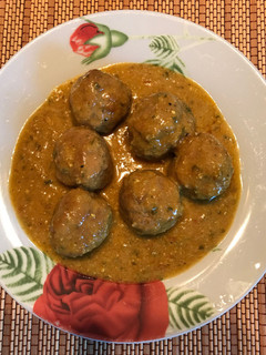 Una foto de Albóndigas al curry. kofta curry