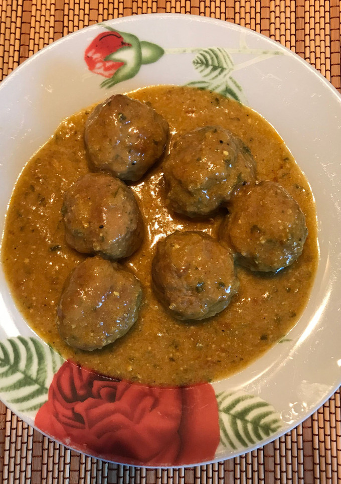 Una foto de Albóndigas al curry. kofta curry